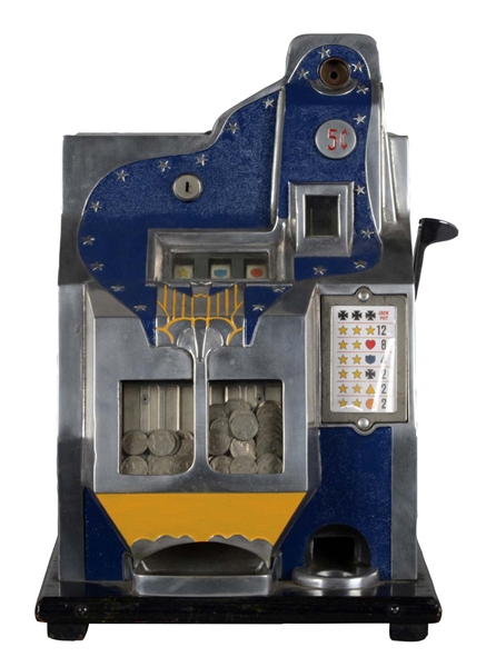 **5¢ MILLS Q.T FIREBIRD SLOT MACHINE