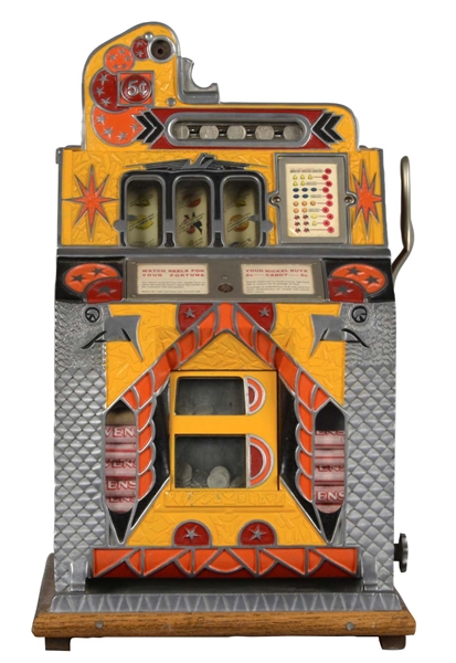 **5¢ MILLS NOVELTY CO. SILENT FOK SLOT MACHINE  