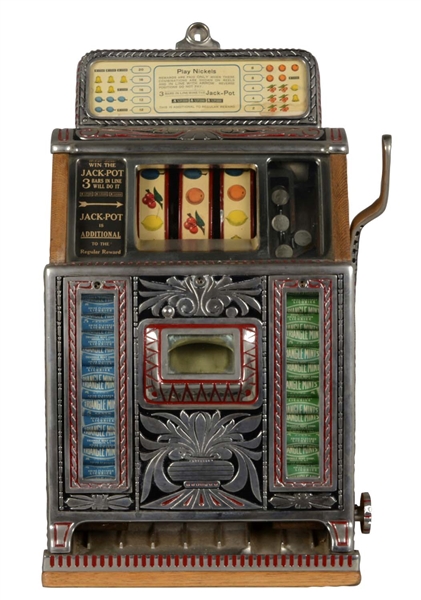 **5¢ CAILLE SUPERIOR JACKPOT MINT VENDOR SLOT MACHINE