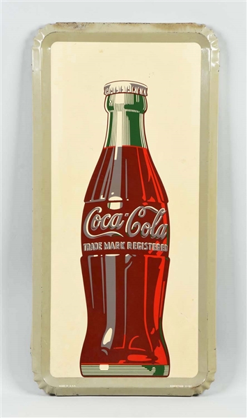 ADVERTISING COCA-COLA SIGN WITH BOTTLE.
