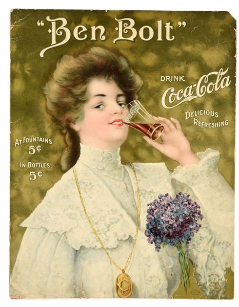1906 COCA - COLA "BEN BOLT" SHEET MUSIC.
