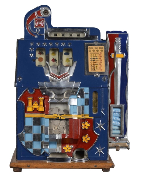 **5¢ MILLS NOVELTY CO. CASTLE FRONT SLOT MACHINE