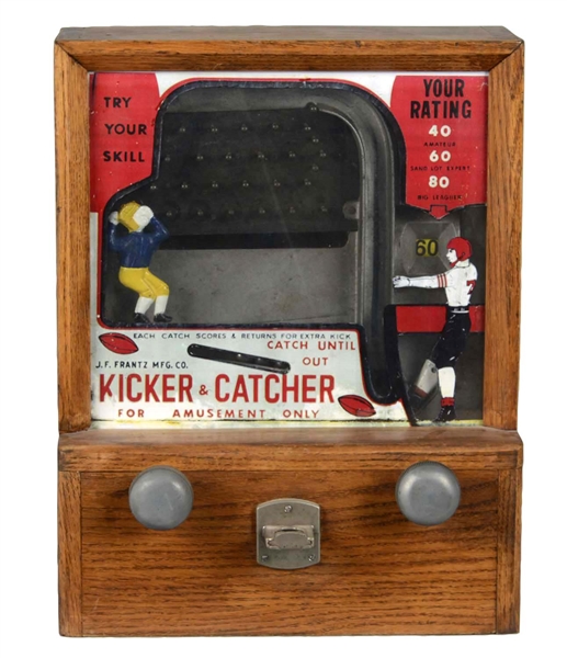 5¢ J. F. FRANTZ MFG. KICKER & CATCHER SKILL GAME