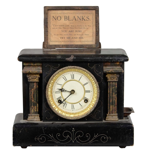 5¢ LOHEIDE MANUFACTURING WIZARD CLOCK TRADE STIMULATOR