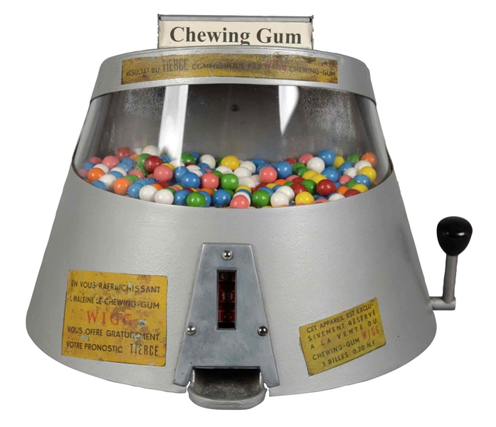 20F WIGG CHEWING GUM VENDING MACHINE