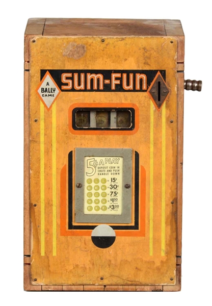 **5¢ BALLY "SUM FUN" TRADE STIMULATOR