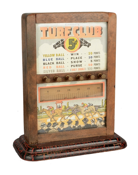 5¢ EXHIBIT SUPPLY CO. TURF CLUB COUNTERTOP TRADE STIMULATOR