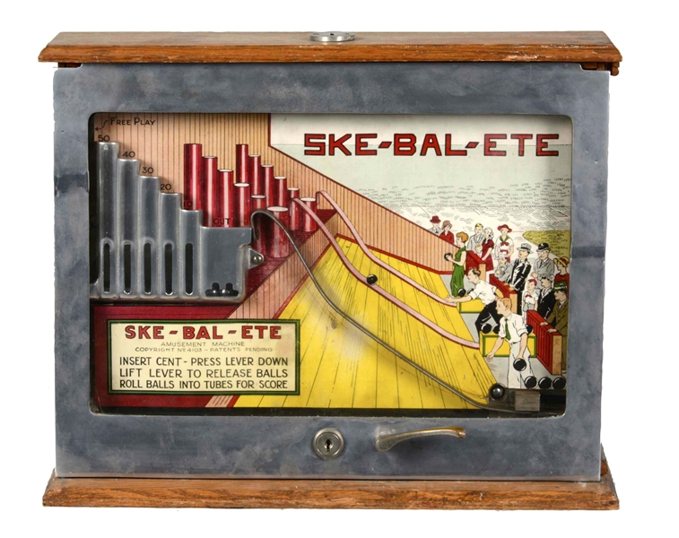 1¢ BUDDICK ENGINEERING SKE-BAL-ETE COUNTERTOP GAME