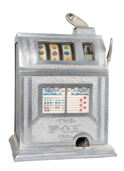 **25¢ SKELLY MFG. CO. THE FOX BELL SLOT MACHINE 