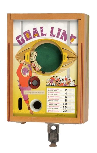 5¢ EXHIBIT SUPPLY CO. GOAL LINE DICE GAME