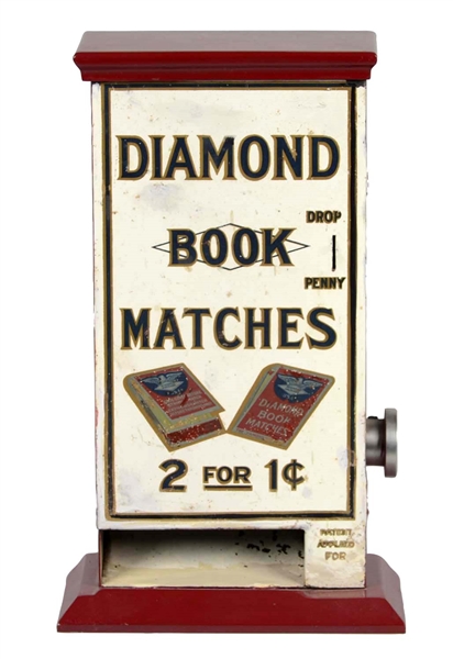 1¢ DIAMOND BOOK MATCH VENDING MACHINE