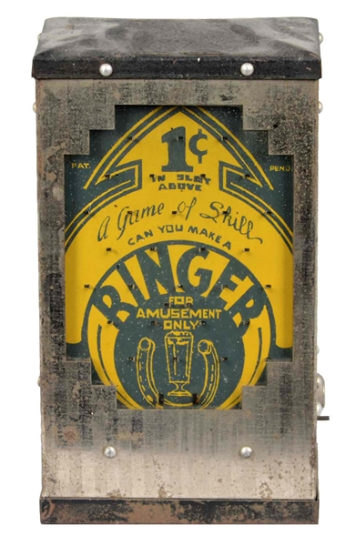 1¢ A.M. WALZER CO. RINGER COIN DROP GAME
