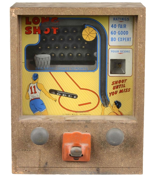1¢ J.F. FRANTZ "LONG SHOT" ARCADE GAME