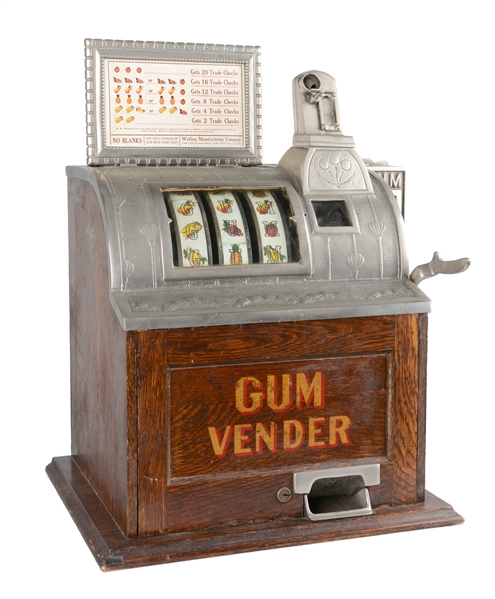 **5¢ WATLING O.K. GUM VENDER SLOT MACHINE