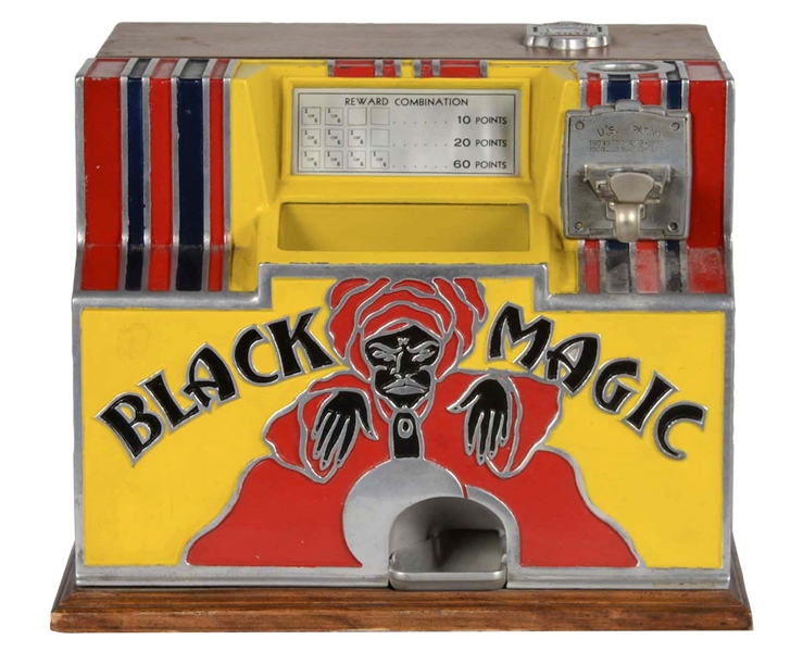 **5¢ ROCK-OLA BLACK MAGIC DICE TRADE STIMULATOR