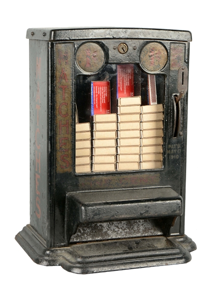 1¢ FOWLER & WHEELER MATCH VENDING MACHINE