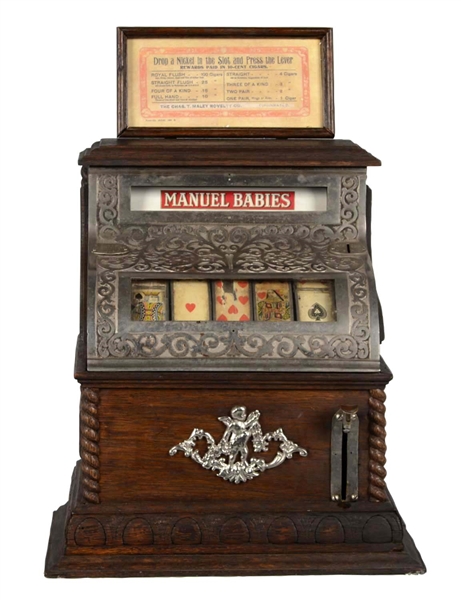 **5¢ CHAS. T. MALEY NOVELTY CO. MODEL CARD MACHINE