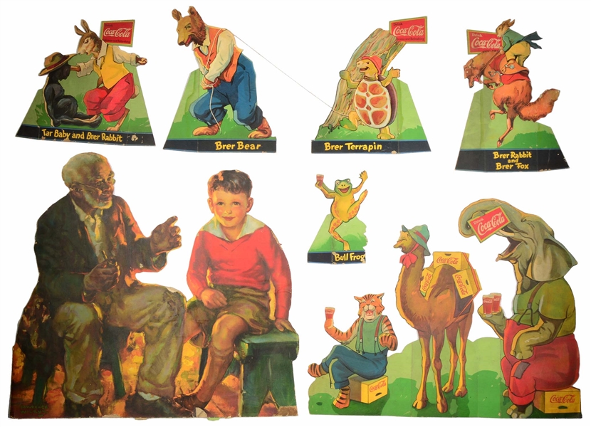 COCA-COLA UNCLE REMUS & THE HAPPY ANIMALS CARDBOARD DISPLAY.