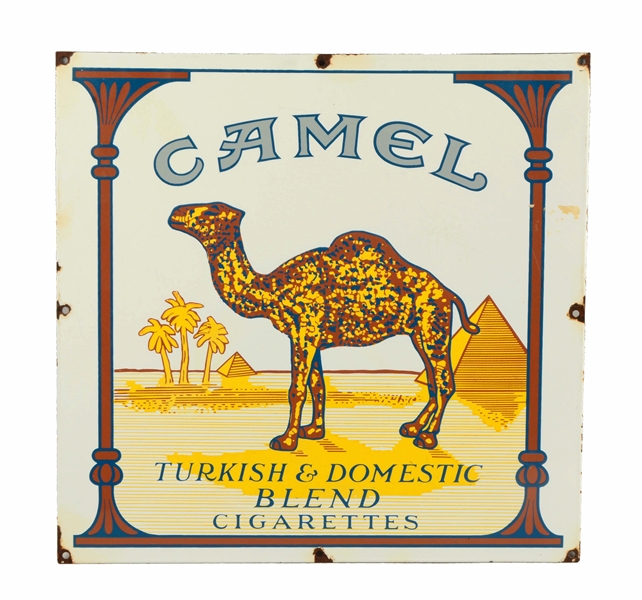 CAMEL CIGARETTES PORCELAIN ADVERTISING SIGN. 