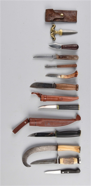LOT IF 11: FIXED BLADE KNIVES.
