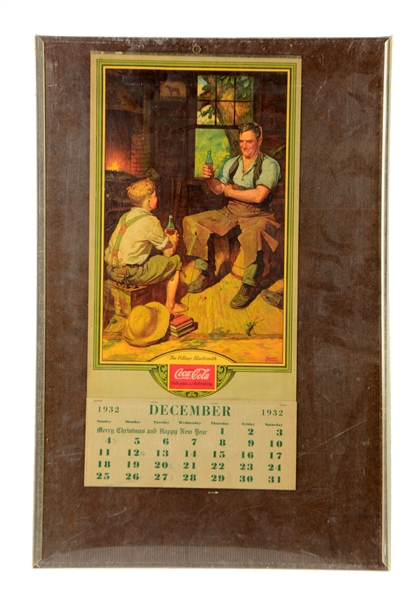 1932 COCA-COLA ADVERTISING CALENDAR. 