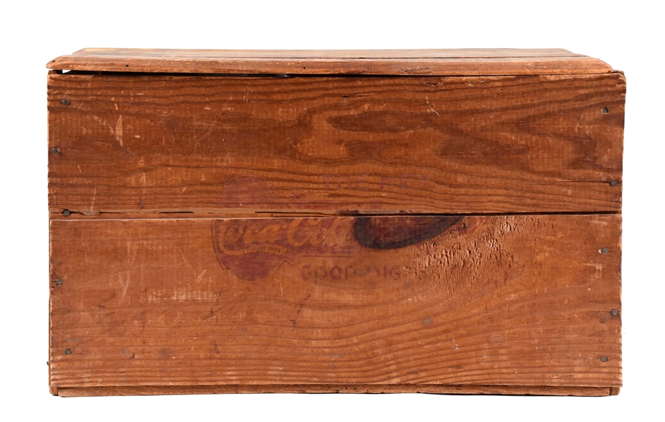 EARLY COCA-COLA "THE KEY GUM" WOODEN CRATE.
