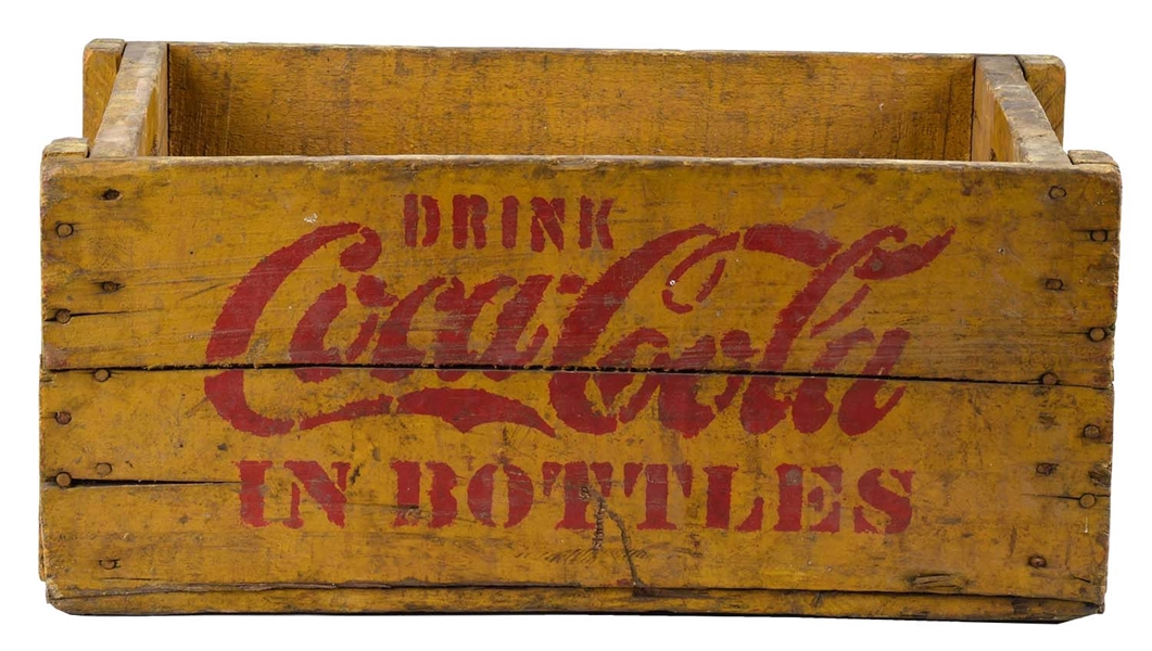 EARLY WOODEN COCA-COLA CRATE.