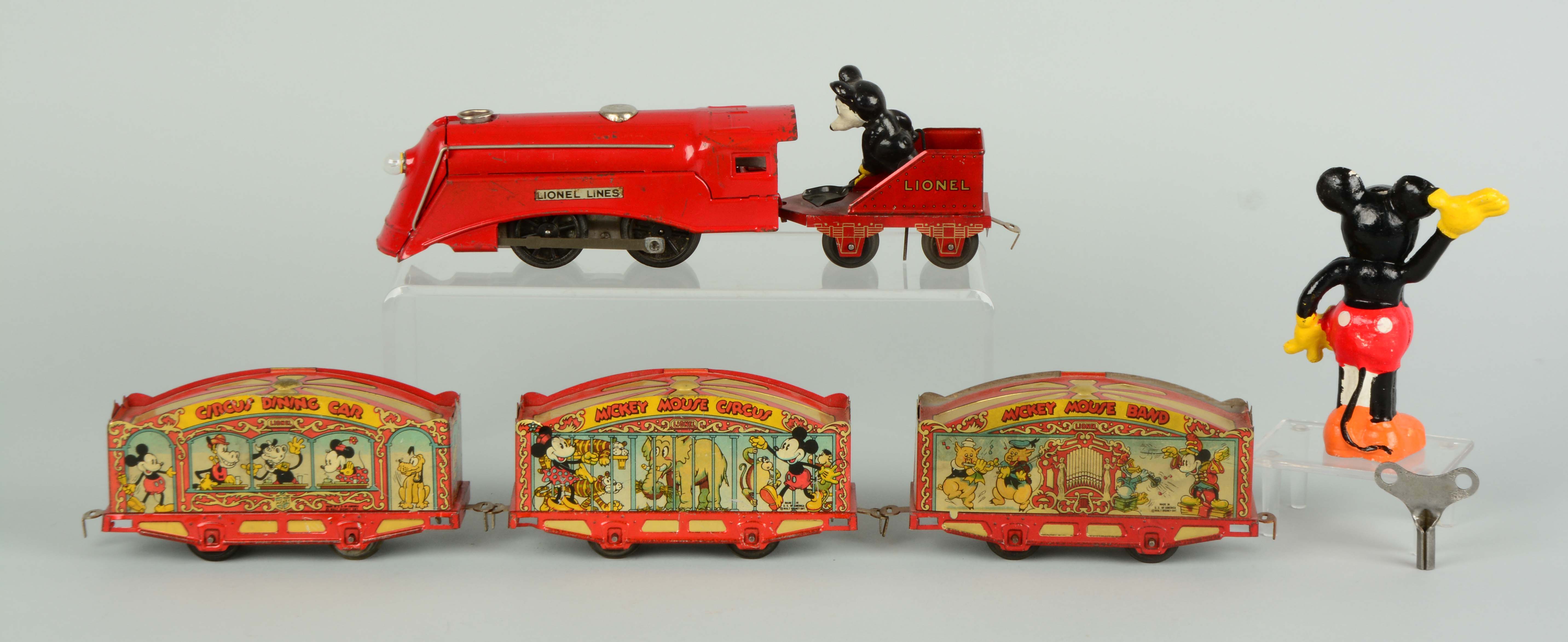 Lot Detail Lionel No Mickey Mouse Mechanical Circus Train Set