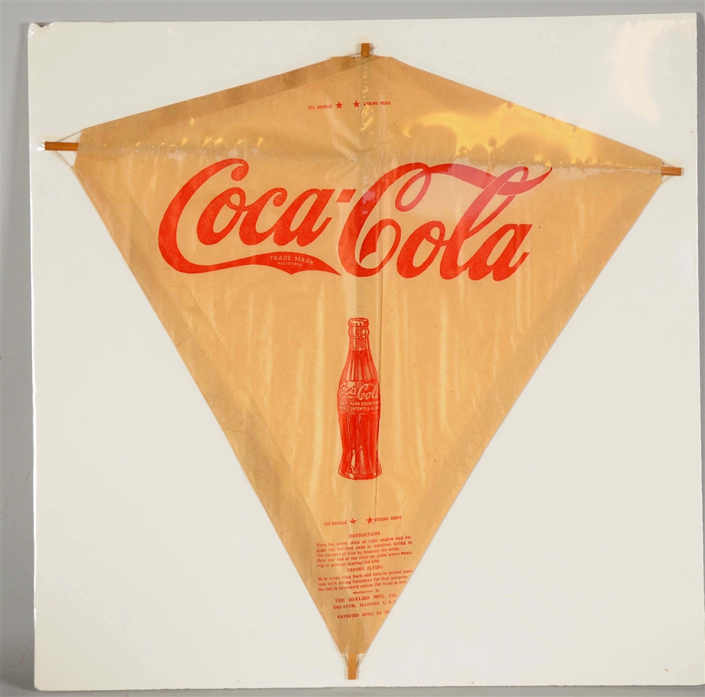 1930S COCA - COLA ADVERTISING PAPER KITE.