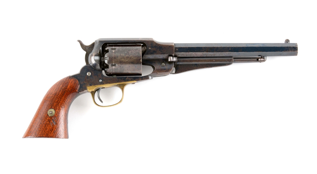 (A) FINE ORIGINAL REMINGTON MODEL 1858 SINGLE ACTION PERCUSSION REVOLVER.