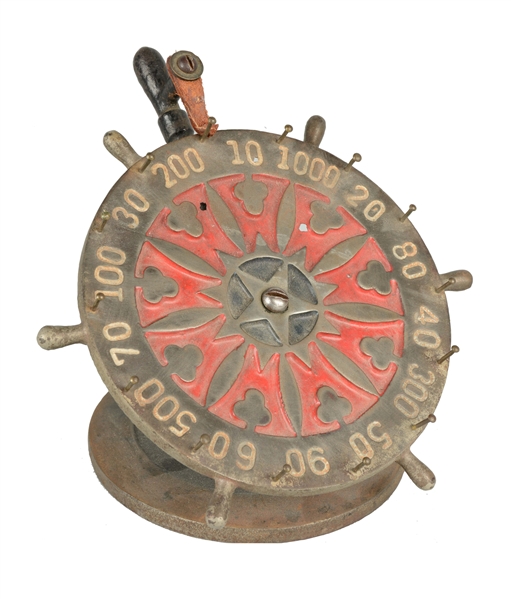 CAST IRON ROULETTE WHEEL