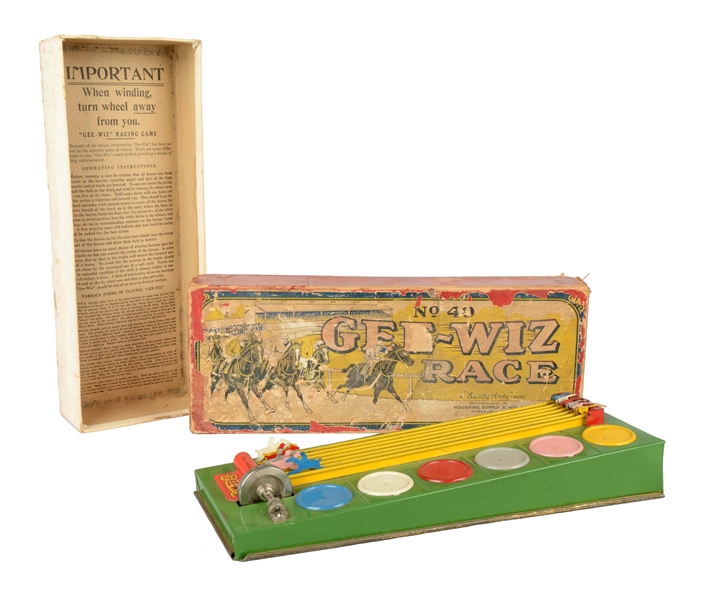 GEE-WIZ HORSE RACE GAME NO.40 WITH ORIGINAL BOX