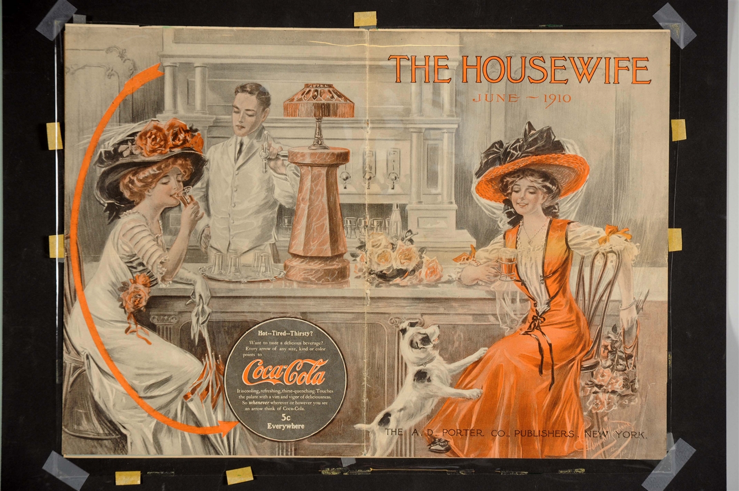 1910 COCA-COLA HOUSEWIFE MAGAZINE COVER.
