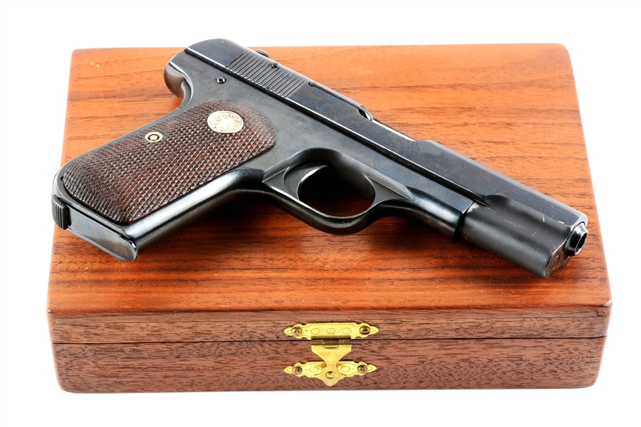 (C) CASED COLT MODEL 1903 SEMI-AUTOMATIC PISTOL.