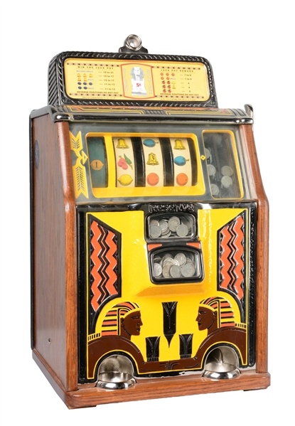 **5¢ CAILLE SILENT SPHINX SLOT MACHINE