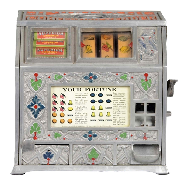 5¢ SUPERIOR CONFECTION PURITAN CONFECTION VENDER TRADE STIMULATOR