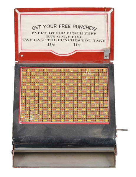 MERCON PUNCH BOARD GAMBLING GAME DISPLAY