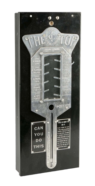 1¢ BOYCE COIN MACHINE OVER THE TOP COIN DROP GAME