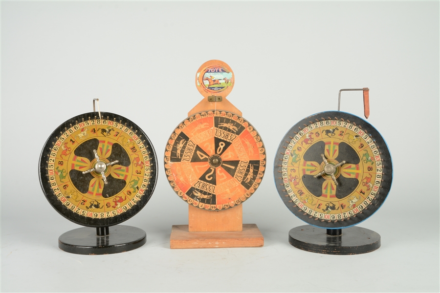 LOT OF 3: GAMBLING WHEELS