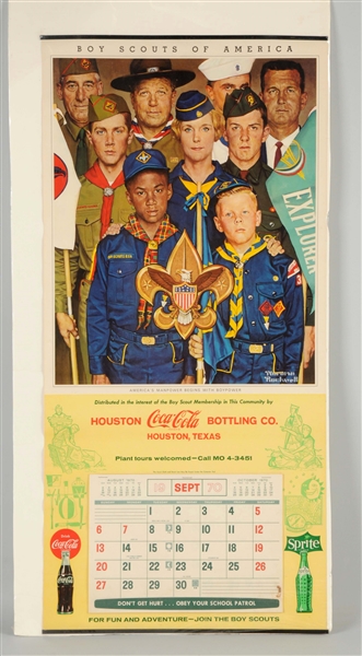 1970 COCA-COLA BOY SCOUTS CALENDAR. 