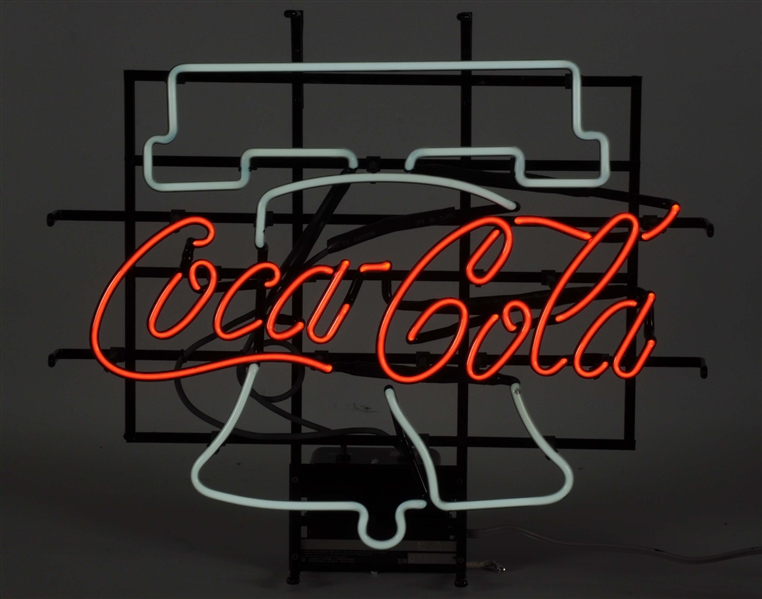 COCA - COLA ADVERTISING NEON SIGN IN BOX.