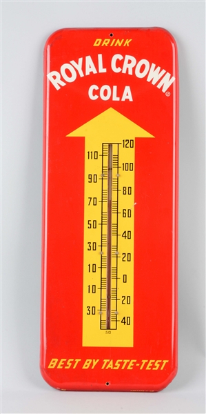 ROYAL CROWN COLA TIN THERMOMETER. 