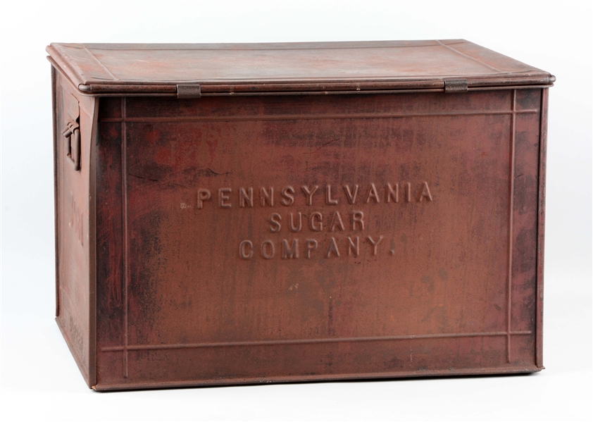 PENNSYLVANIA SUGAR METAL DISPLAY BOX.