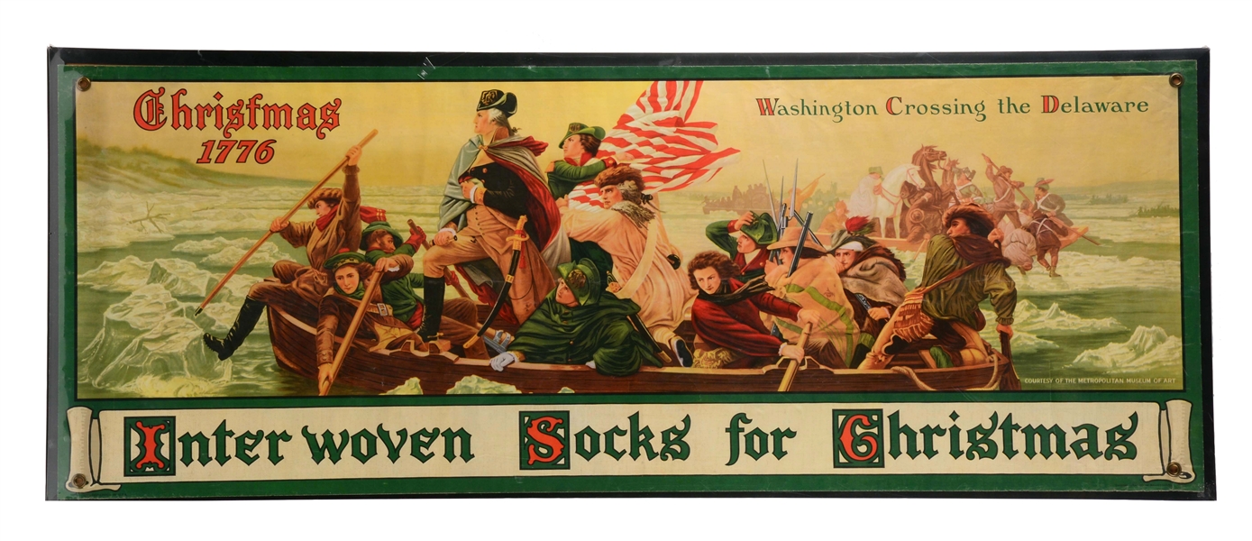 INTERWOVEN SOCKS ADVERTISING BANNER.