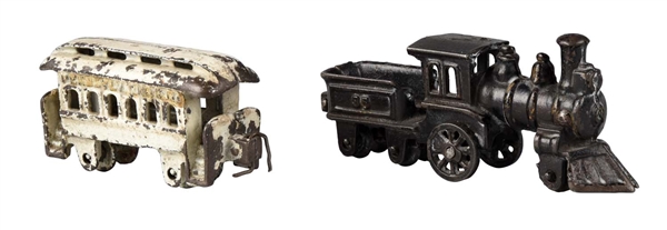 HUBLEY SMALL TWO PIECE CAST IRON TRAIN.