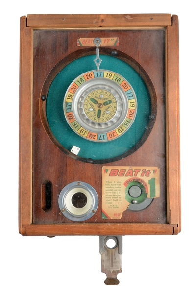 5¢ EXHIBIT SUPPLY CO. BEAT IT ROULETTE DICE GAME