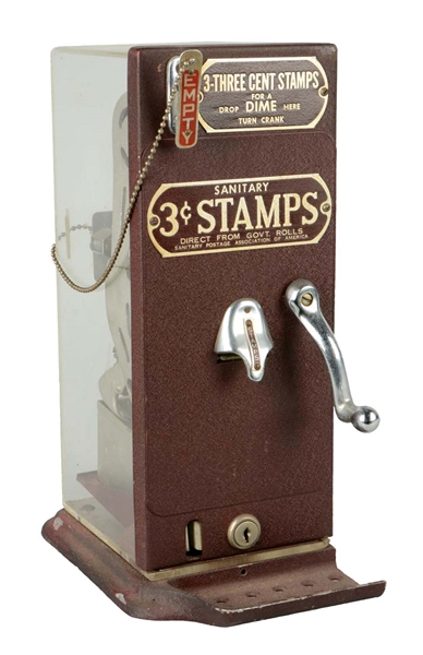 10¢ SCHERMACK SANITARY STAMPS VENDING MACHINE