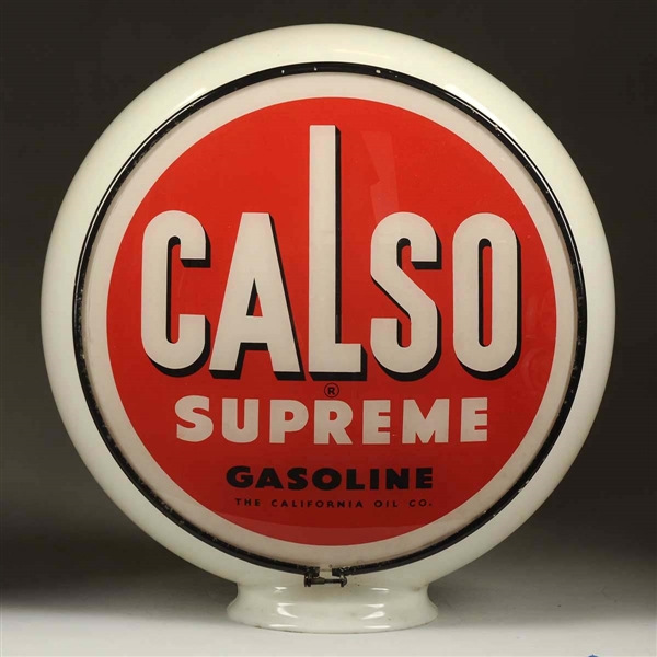 CALSO SUPREME GASOLINE GILL GLOBE LENSES.