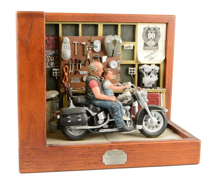 HARLEY-DAVIDSON 95TH ANNIVERSARY "INHERIT THE ROAD" SCULPTURE