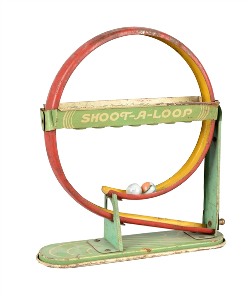 WOLVERINE SUPPLY CO. SHOOT-A-LOOP TIN LITHO MARBLE GAME